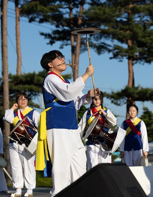 A student enjoying the festival.